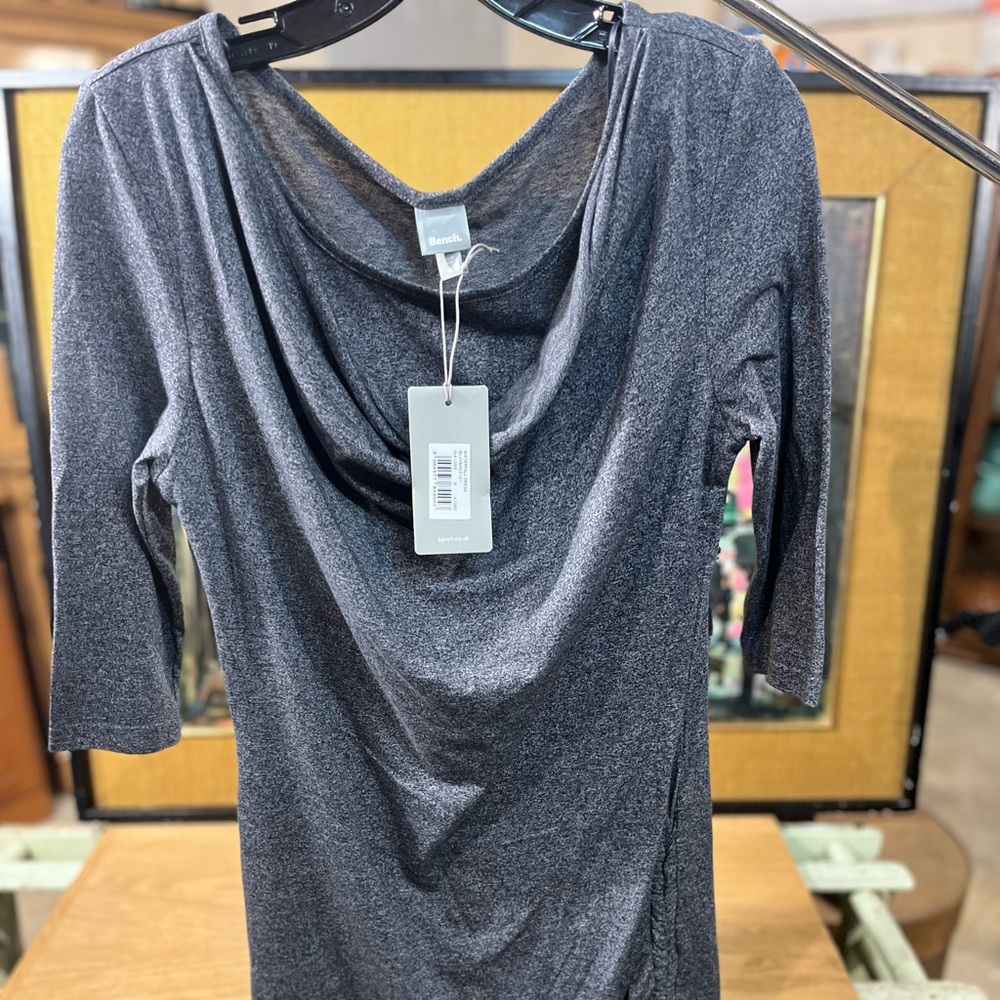 NWT: Bench Waterfall Dress 3/4 Sleeve Adjustable Pleating On The Side